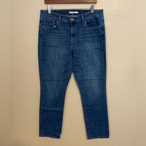Levi’s NWOT Classic Straight hi rise denim jeans 14 - Picture 1 of 10